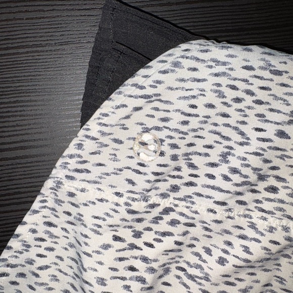 Lululemon Athletica White and Black Athletic Shorts - Picture 3 of 4